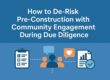 pre-construction community engagement