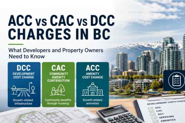 DCC VS CAC VS ACC development charges